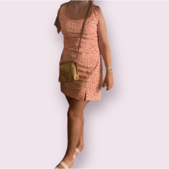 Mango Orange Floral Mini Dress - Picture 2 of 6